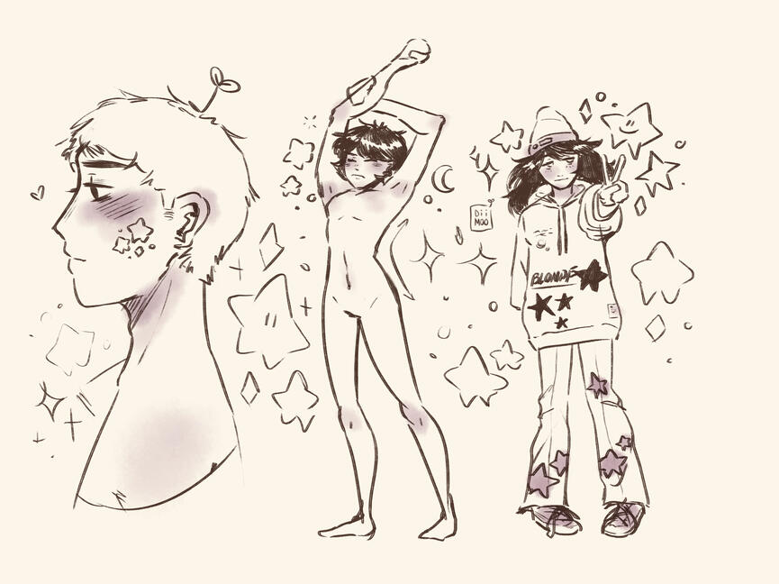 full-body + clean lineart + add-on subject(s)